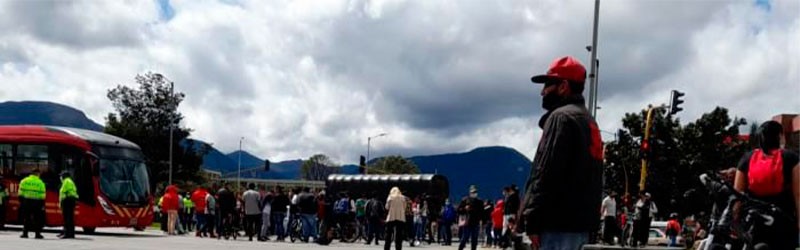 Manifestación en Bogotá